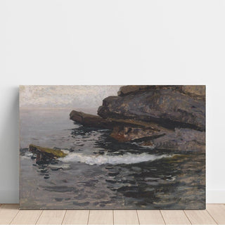 Rivage rocheux à Capo Lungo - Alfred Zoff | Reproduction Tableau Décoration murale affiche copie