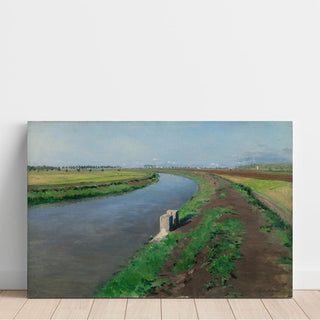 Rives d'un canal, près de Naples - Gustave Caillebotte | Reproduction Tableau Décoration murale affiche copie