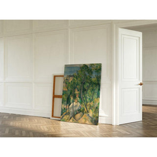 Rochers, pins et mer à l'Estaque - Paul Cézanne | Reproduction Tableau Décoration murale affiche copie