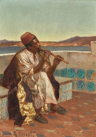 Rudolf Ernst - Musician On The Terrace.webp