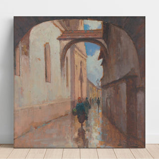 Rue Hrciarska à Košice - Ľudovít Cordák | Reproduction Tableau Décoration murale affiche copie