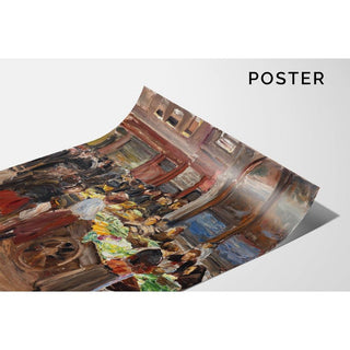 Rue juive à Amsterdam - Max Liebermann | Reproduction Tableau Décoration murale affiche copie