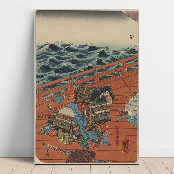 Reproduktion des Gemäldes Saga Gorō Mitsutoki - Utagawa Kuniyoshi