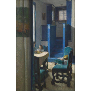 Salon dans la maison sur la Hohen Warte - Carl Moll | Reproduction Tableau Décoration murale affiche copie