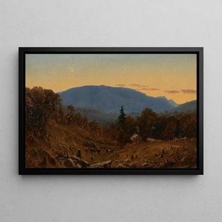 Sanford Robinson Gifford - A Study of Hunter Mountain at Twilight.webp