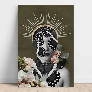 Sérénité Florale | Collage | Reproduction Tableau Décoration murale affiche copie