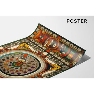 Serpent-filet, de la forêt de Wili 1921 - Adolf Wölfli | Reproduction Tableau Décoration murale affiche copie