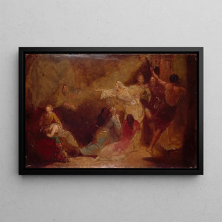 Sir John Everett Millais - Elgiva seized by order of Archbishop Odo.webp