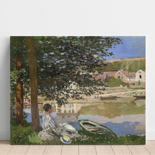 Sur la rive de la Seine, Bennecourt - Claude Monet | Reproduction Tableau Décoration murale affiche copie