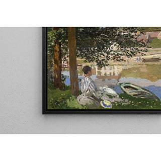 Sur la rive de la Seine, Bennecourt - Claude Monet | Reproduction Tableau Décoration murale affiche copie