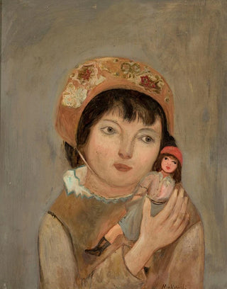 Tadeusz Makowski - Little girl with a doll.webp