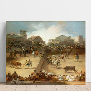 Tauromachie dans une arène divisée - Francisco de Goya | Reproduction Tableau Décoration murale affiche copie