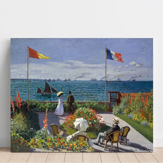 Terrasse à Sainte-Adresse de Claude Monet | Reproduction Tableau Décoration murale affiche copie