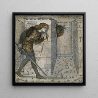 Thésée et le Minotaure dans le labyrinthe - Sir Edward Coley Burne-Jones