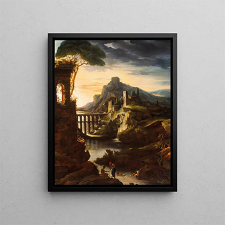 Thodore Gricault - Evening Landscape with an Aqueduct.webp