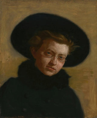 Thomas Eakins - Portrait of Lillian Hammit Girl in a Big Hat.webp