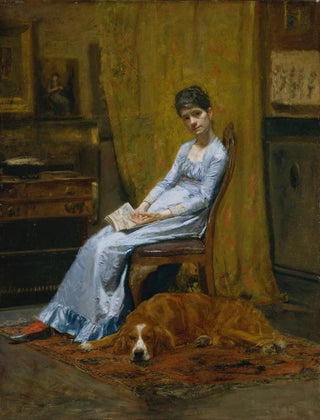 Thomas Eakins - The Artists Wife and His Setter Dog.webp