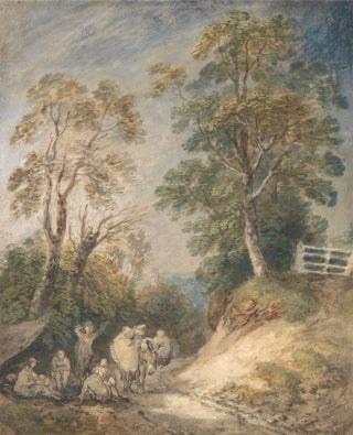 Thomas Gainsborough - Country Lane with Gypsies Resting.webp