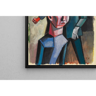 Trois hommes, sans date vers 1935 - Karl Wiener | Reproduction Tableau Décoration murale affiche copie