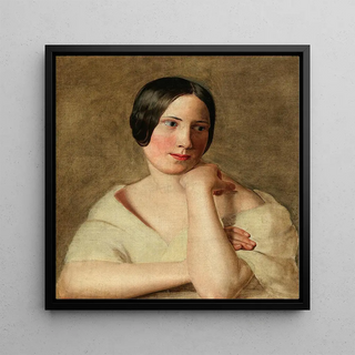 Une Fille avec les Bras Appuyés - Ferdinand Georg Waldmüller