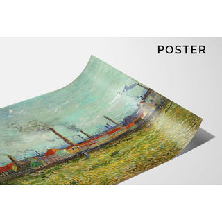 Usines à Clichy - Vincent van Gogh | Reproduction Tableau Décoration murale affiche copie