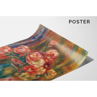 Vase de roses - Pierre-Auguste Renoir | Reproduction Tableau Décoration murale affiche copie