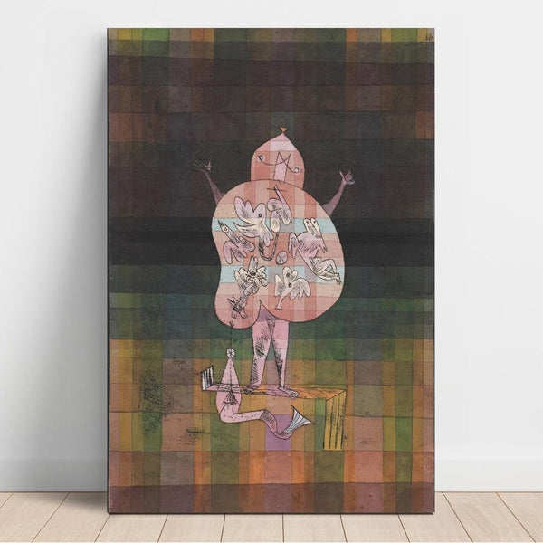 Reproduktion des Gemäldes Ventriloque und Rufer in der Heide - Paul Klee