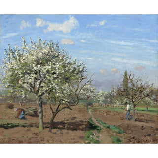 Verger en fleurs, Louveciennes - Camille Pissarro | Reproduction Tableau Décoration murale affiche copie