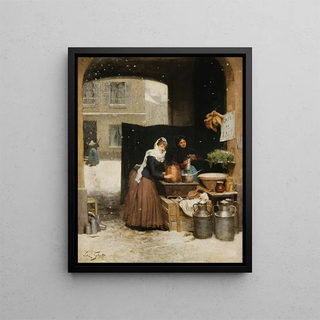 Victor Gabriel Gilbert - Crmire En Hiver.webp