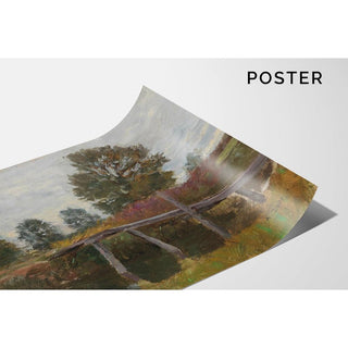 Vieux ponton à Langenpreising - Alfred Zoff | Reproduction Tableau Décoration murale affiche copie