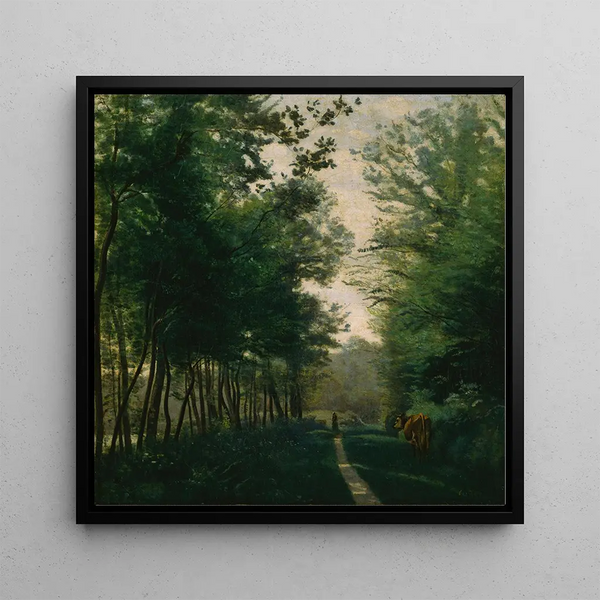 Ville d'Avray - Jean-Baptiste-Camille Corot — gerahmtes Bild an der Wand