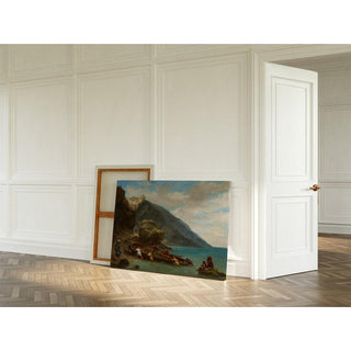 Vue de Tanger depuis le bord de mer - Eugène Delacroix | Reproduction Tableau Décoration murale affiche copie