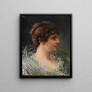 Wilhelm Trbner - Bildnis einer Dame im Profil.webp