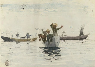 Winslow Homer - Four Rowboats with Children.webp