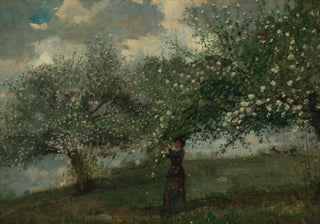 Winslow Homer - Girl Picking Apple Blossoms.webp