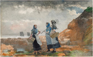 Winslow Homer - Three Fisher Girls Tynemouth.webp