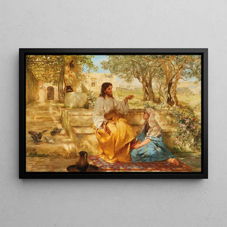 Workshop of Henryk Siemiradzki - Christ at the home of Martha and Mary.webp