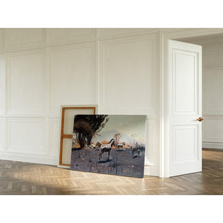 Zèbres - Wilhelm Kuhnert | Reproduction Tableau Décoration murale affiche copie