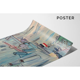 de A bord de la flotte - Raoul Dufy | Reproduction Tableau Décoration murale affiche copie