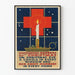 Vintage-Poster Rotes Kreuz und Weihnachtskerze