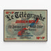 10c-der-telegraphen-zeitung-des-morgens-spezialausgaben-mit-der-ganzen-welt — gerahmtes Bild an der Wand