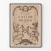 Plakat des Nationaltheaters der Oper Castor und Pollux 1918