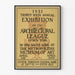 Vintage-Poster Ausstellung Architektur New York 1921