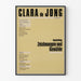 Ausstellungsposter Clara de Jong 1988-1989