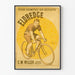 Vintage-Poster Eldredge 20.000 Kilometer auf dem Fahrrad