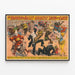Plakat Zirkus Barnum & Bailey Tierkomiker — gerahmtes Bild an der Wand