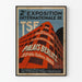 Altes Poster der 2. Internationalen Funk-Ausstellung im Palais Berlitz Paris