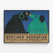 Vintage-Poster Berliner Secession 1901 - Künstlerische Wanddekoration — gerahmtes Bild an der Wand