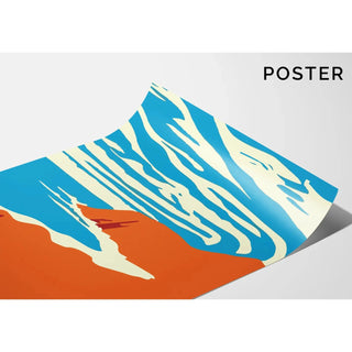Tableau Coloré – Falaises au Ciel Zébré