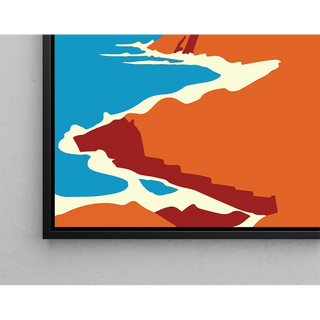 Tableau Coloré – Falaises au Ciel Zébré